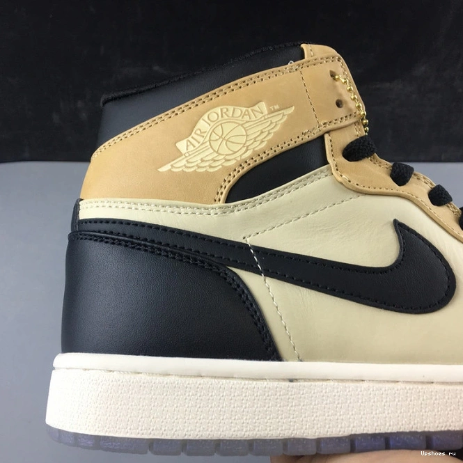 Premium High WMNS 1 Jordan Mushroom Air AH7389-003 Fossil 0427